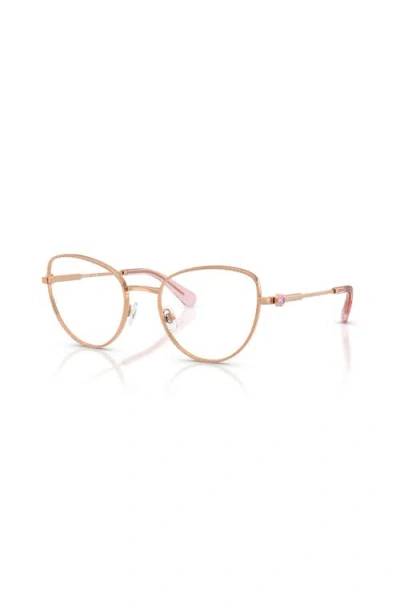 Swarovski 54mm Cat Eye Optical Glasses In Pink