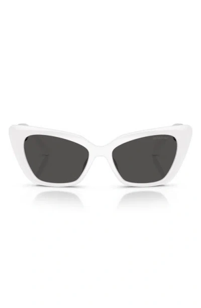 Swarovski 54mm Cat Eye Sunglasses In Gray