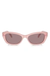 Swarovski 54mm Constella Cat Eye Sunglasses In Milky Pink