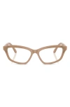 Swarovski 54mm Irregular Optical Glasses In Beige