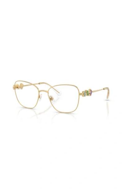 Swarovski 54mm Irregular Optical Glasses In Gold
