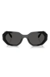 Swarovski 54mm Irregular Sunglasses In Black