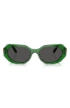 Swarovski 54mm Irregular Sunglasses In Green
