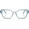 Swarovski 54mm Pillow Optical Glasses In Blue
