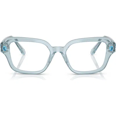 Swarovski 54mm Pillow Optical Glasses In Blue