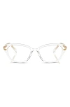 Swarovski 54mm Pillow Optical Glasses In Crystal