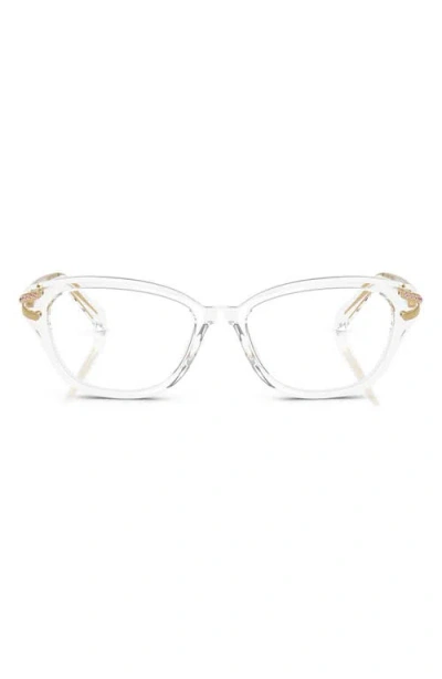 Swarovski 54mm Pillow Optical Glasses In Crystal