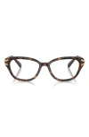 Swarovski 54mm Pillow Optical Glasses In Havana
