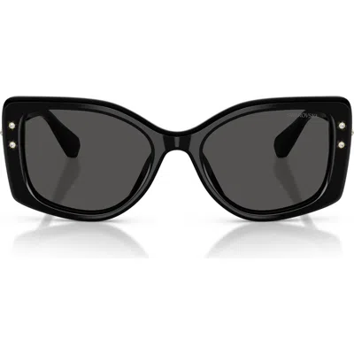 Swarovski 54mm Pillow Sunglasses In Pink