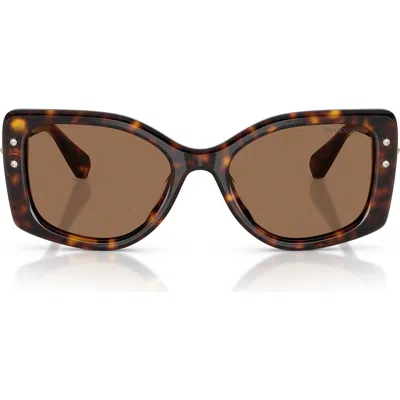 Swarovski 54mm Pillow Sunglasses In Purple