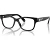 Swarovski 54mm Rectangle Optical Glasses In Black