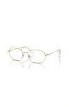 Swarovski 54mm Rectangle Optical Glasses In Gold