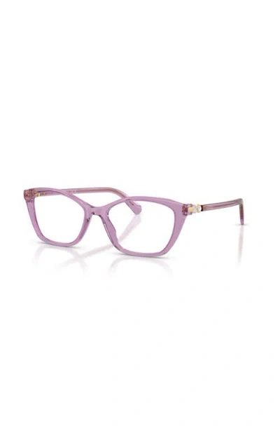 Swarovski 54mm Rectangle Optical Glasses In Gray