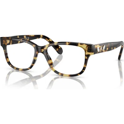 Swarovski 54mm Rectangle Optical Glasses In Black