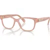 Swarovski 52mm Rectangle Optical Glasses In Pink