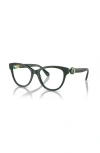 Swarovski 54mm Round Optical Glasses In Green