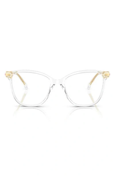 Swarovski 54mm Square Optical Glasses In Crystal
