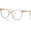 Swarovski 54mm Square Optical Glasses In Neutral