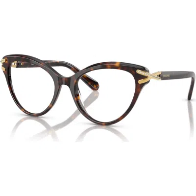 Swarovski 55mm Cat Eye Optical Glasses In Brown