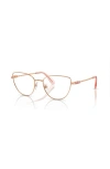 Swarovski 53mm Cat Eye Optical Glasses In Pink