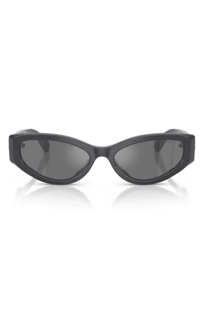 Swarovski 55mm Cat Eye Sunglasses In Black