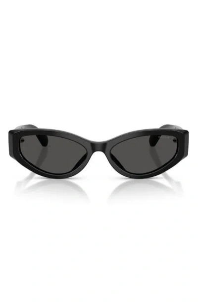 Swarovski 55mm Cat Eye Sunglasses In Black