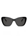 Swarovski 52mm Cat Eye Sunglasses In Black