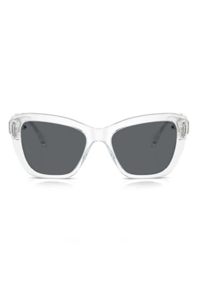 Swarovski 55mm Cat Eye Sunglasses In Metallic