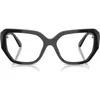 Swarovski 55mm Geometric Optical Glasses In Black
