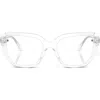 Swarovski 55mm Geometric Optical Glasses In Crystal