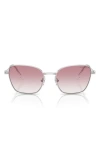 Swarovski 55mm Gradient Pilot Sunglasses In Silver