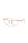 Swarovski 55mm Irregular Optical Glasses In Gold