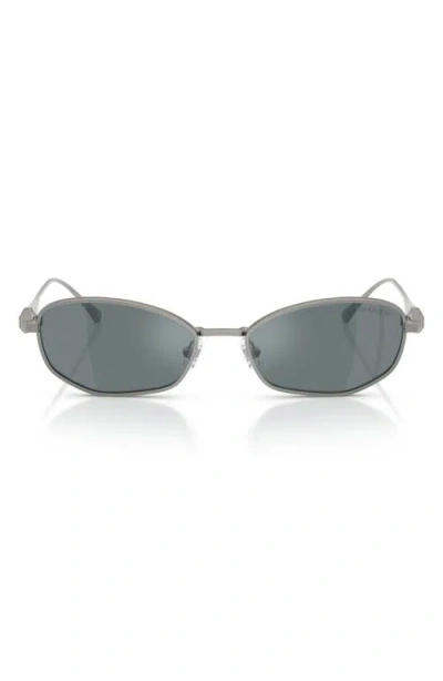 Swarovski 55mm Pillow Sunglasses In Silver