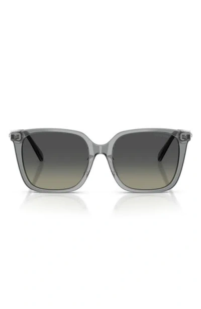 Swarovski 55mm Pillow Sunglasses In Gray