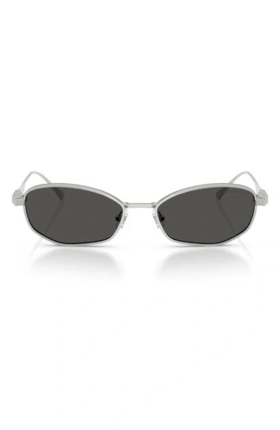 Swarovski 55mm Pillow Sunglasses In Silver