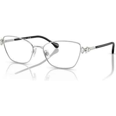 Swarovski 55mm Rectangle Optical Glasses In Brown