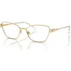 Swarovski 55mm Rectangle Optical Glasses In Gold