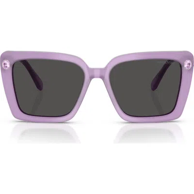 Swarovski 55mm Square Sunglasses