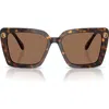 Swarovski 55mm Square Sunglasses In Havana