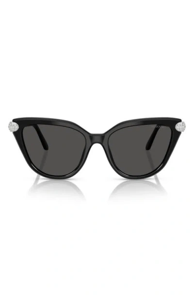 SWAROVSKI SWAROVSKI 56MM CAT EYE SUNGLASSES