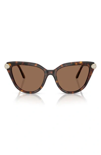 Swarovski 56mm Cat Eye Sunglasses