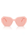 Swarovski 56mm Photochromic Irregular Sunglasses In Pink