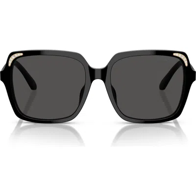 Swarovski 56mm Square Sunglasses In Black