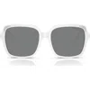 Swarovski 56mm Square Sunglasses In White