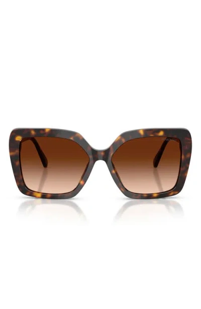 Swarovski 57mm Butterfly Sunglasses In Brown