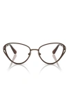 Swarovski 57mm Cat Eye Optical Glasses In Brown