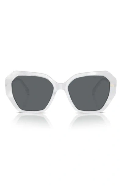 Swarovski 57mm Constella Oval Sunglasses In White