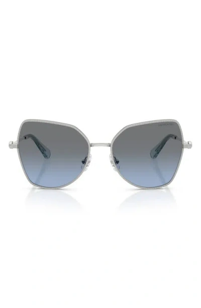 Swarovski 58mm Butterfly Sunglasses In Gray