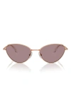 Swarovski 58mm Cat Eye Sunglasses In Rose Gold