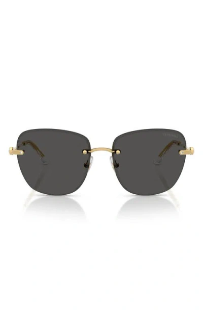 Swarovski 58mm Gradient Square Sunglasses In Gold